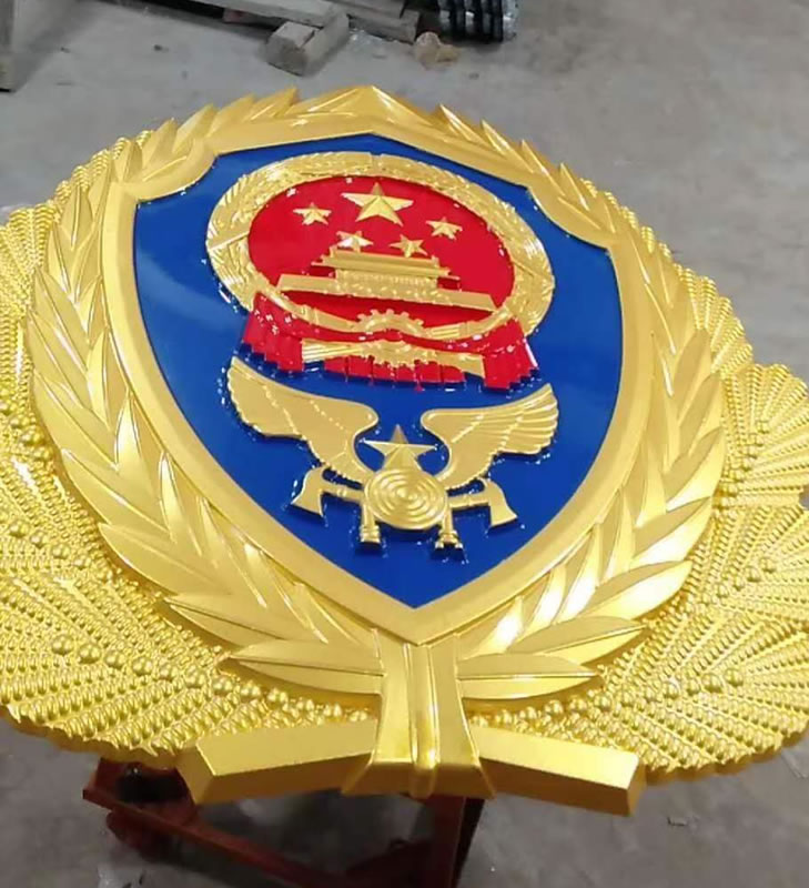 内蒙古彩金消防警徽生产厂家