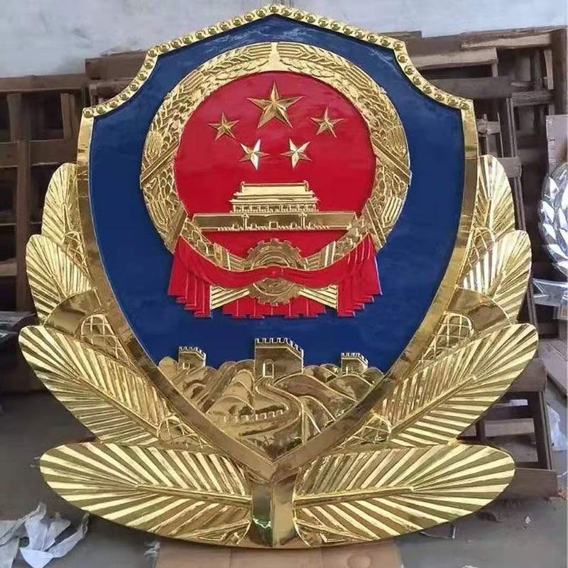 内蒙古1米警徽制作厂家