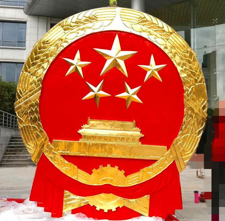 内蒙古国徽贴金工艺